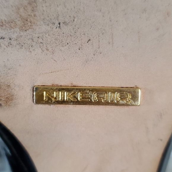 Cole Haan Nike Air Technology Cuban Heel Pump Size 8½AA‎ Black Patent Leather - Picture 6 of 11